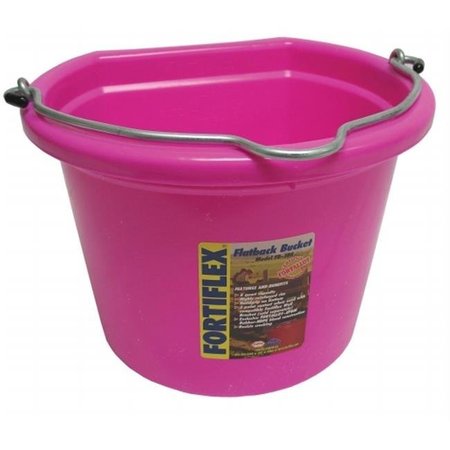FORTRESS INDUSTRIES LLC Fortex Industries Inc Flatback Bucket- Hot Pink 8 Quart - FB-108 HOT PINK 383586